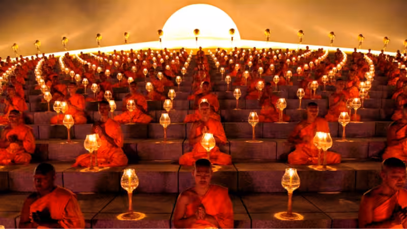 Ilustração sobre meditação com referência a práticas de atenção, respiração, consciência e bem-estar integrativo