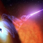 Ilustração cósmica mostrando a transformação dos quatro estados da matéria — sólido, líquido, gasoso e plasma — com o Sol, nebulosas e auroras ao fundo, representando os 99,9% do universo visível compostos de plasma